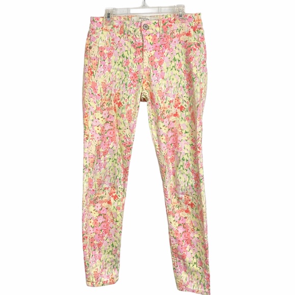 Abercrombie & Fitch Floral Skinny Jeans - Picture 1 of 6